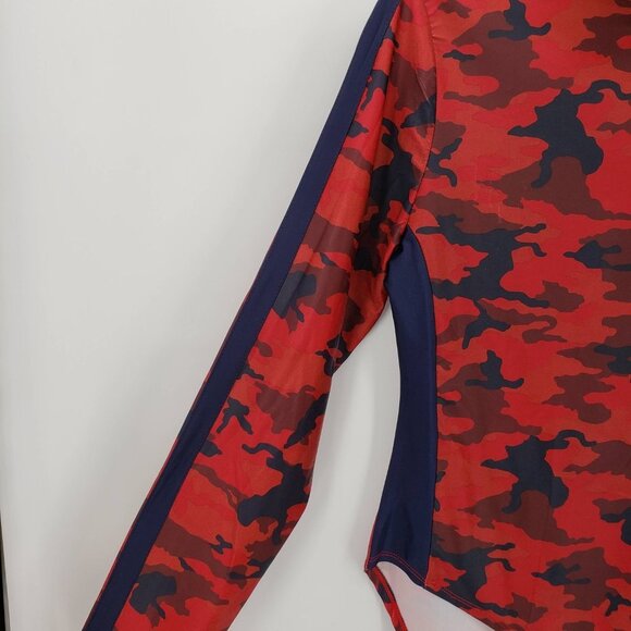 NBA Cleveland Cavaliers Camo Bodysuit NBA Basketball Red Navy Blue Long Sleeve - Picture 8 of 10